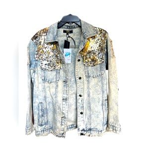 Sequin Denim Jacket